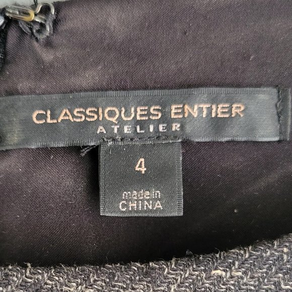 Classiques Entier Atlier Charcoal Wool Blend Dress Size 4 - Picture 4 of 11